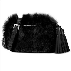 Michael Kors jet set travel fur crossbody